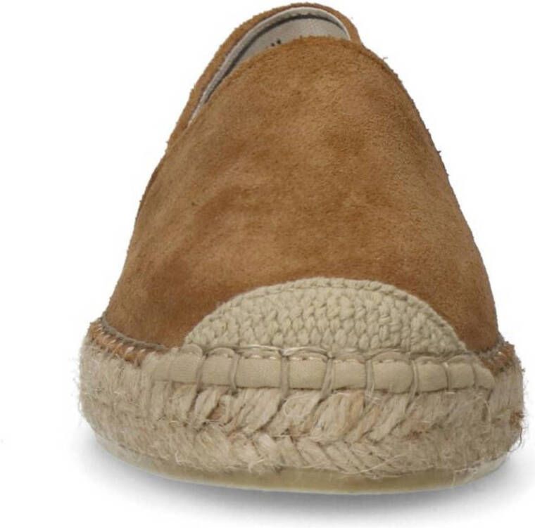 Manfield suède espadrilles cognac