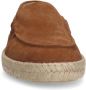 Manfield Heren Cognac suède espadrilles - Thumbnail 5