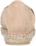 Manfield Dames Beige suède espadrilles met goudkleurig detail - Thumbnail 2