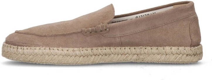 Manfield suède espadrilles taupe