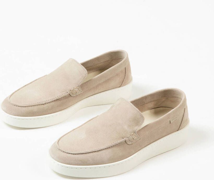 Manfield suède loafers beige