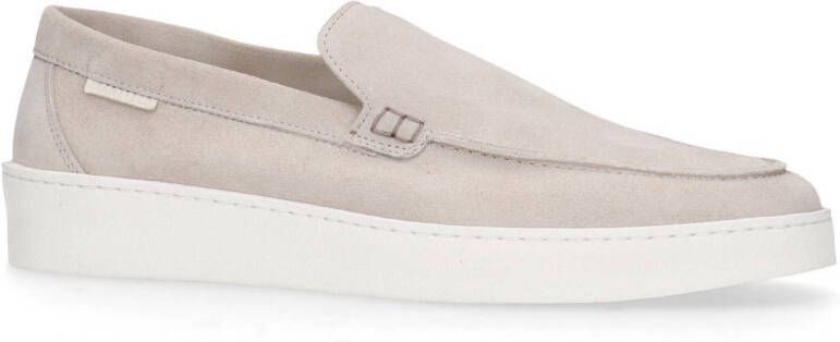 Manfield suède loafers beige