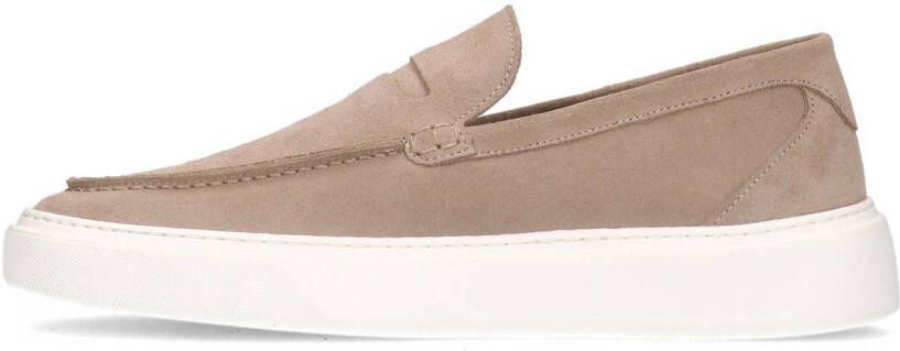 Manfield suède loafers beige