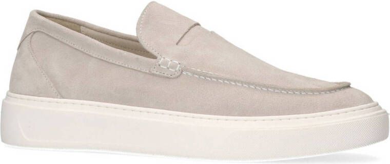 Manfield suède loafers beige