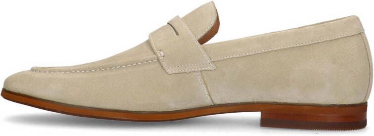 Manfield suède loafers beige