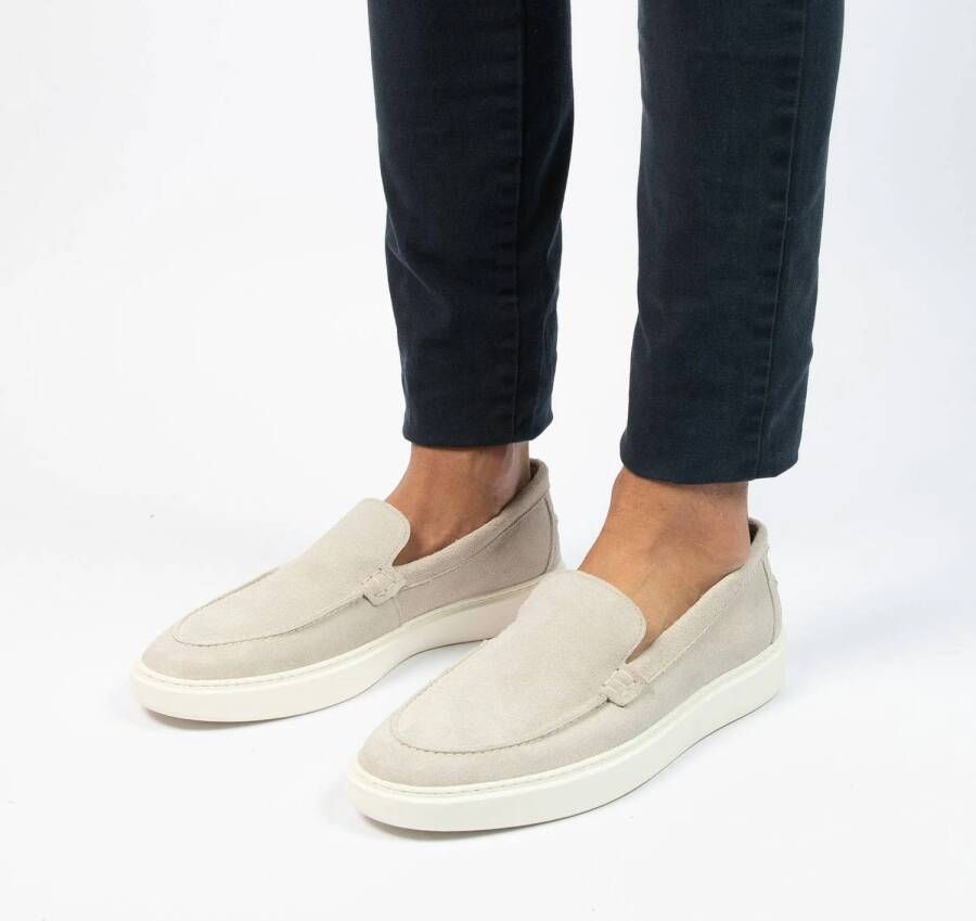 Manfield suède loafers beige