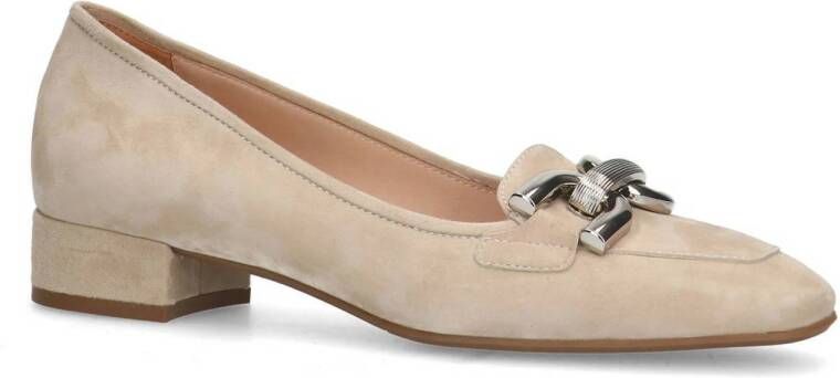 Manfield suède loafers beige