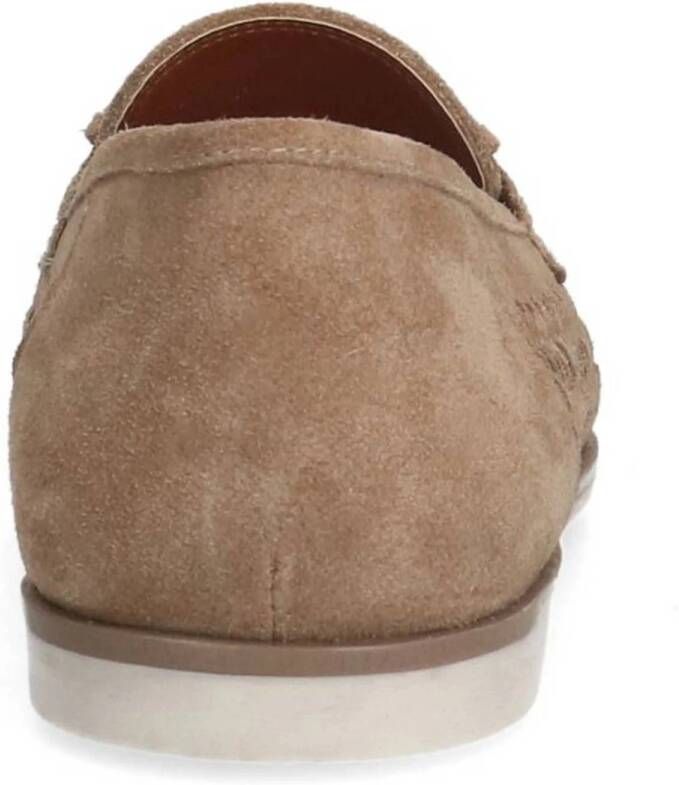 Manfield suède loafers beige