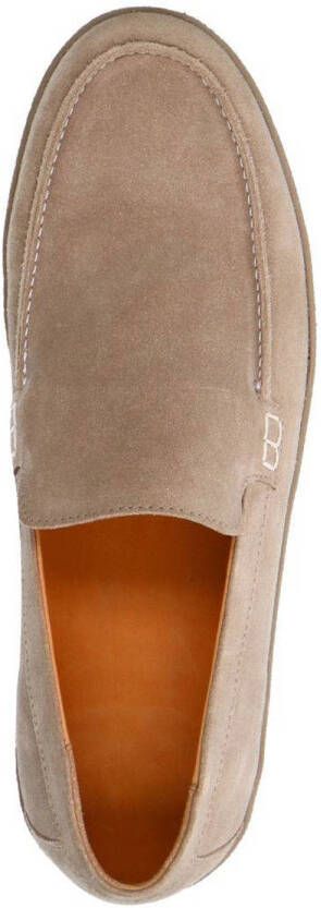 Manfield suède loafers beige
