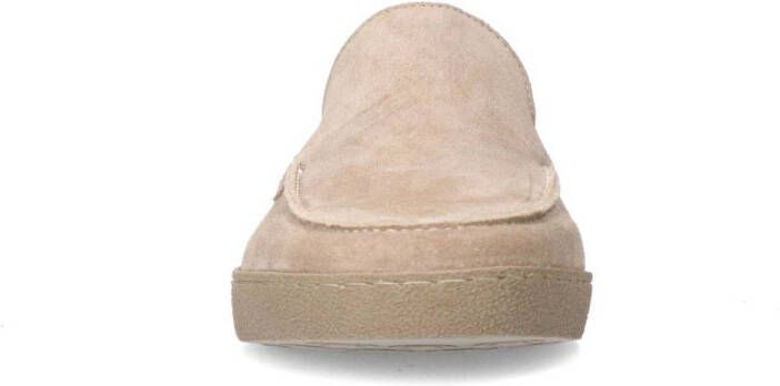 Manfield suède loafers beige
