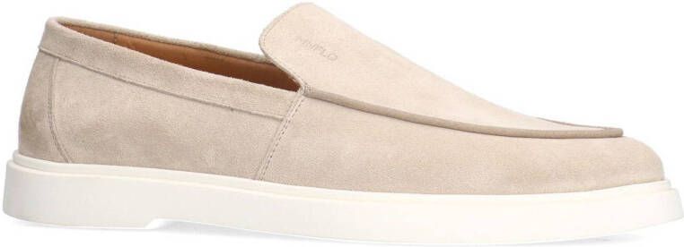 Manfield suède loafers beige