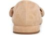 Manfield Dames Beige suède loafers met strik - Thumbnail 4
