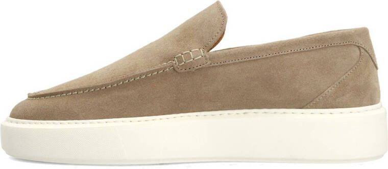 Manfield suède loafers beige