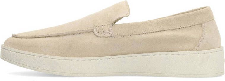 Manfield suède loafers beige