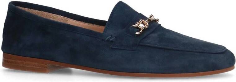 Manfield suède loafers blauw