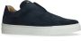 Manfield Dames Blauwe suède loafers - Thumbnail 4