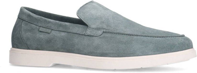 Manfield suède loafers blauw