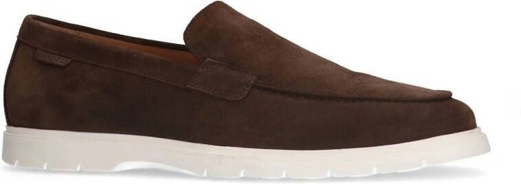 Manfield suède loafers bruin