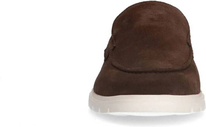 Manfield suède loafers bruin