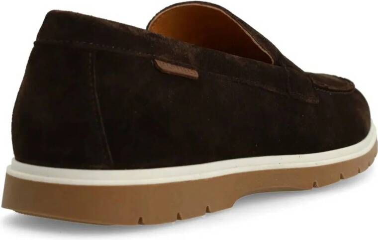 Manfield suède loafers bruin