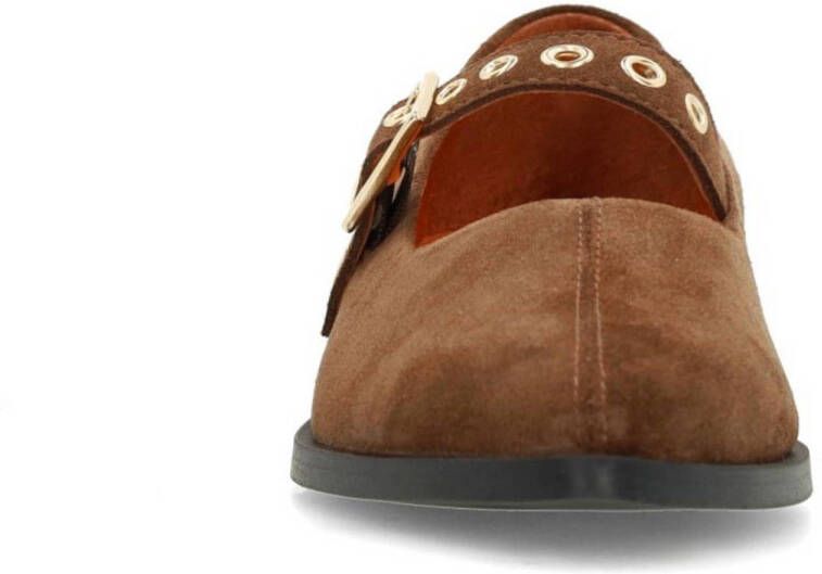 Manfield suède loafers cognac