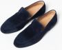 Manfield Heren Blauwe suède loafers - Thumbnail 3