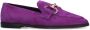 Manfield Dames Paarse suède loafers - Thumbnail 2