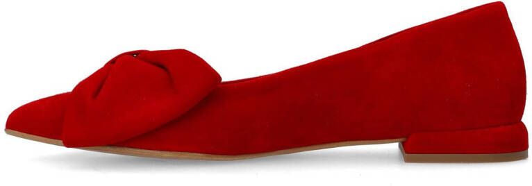 Manfield suède loafers rood
