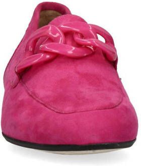 Manfield suède loafers roze