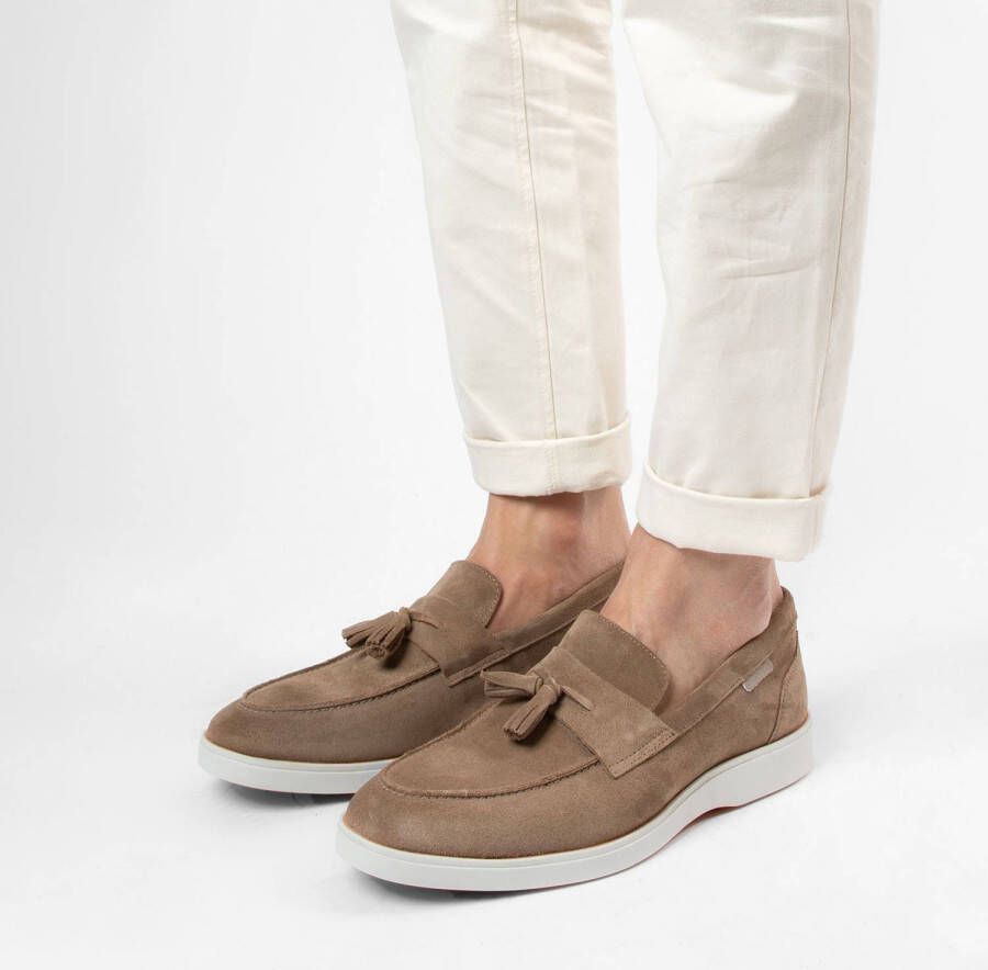 Manfield suède loafers taupe