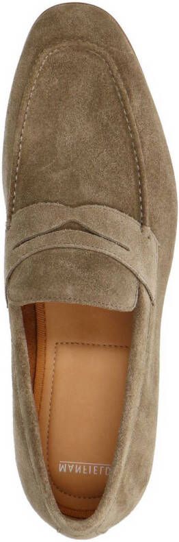 Manfield suède loafers taupe