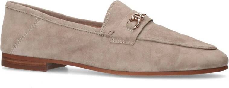 Manfield suède loafers taupe