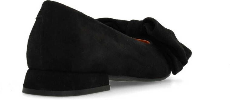 Manfield suède loafers zwart