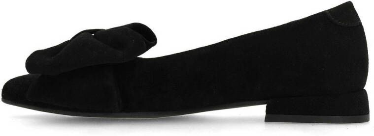 Manfield suède loafers zwart