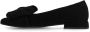 Manfield Dames Zwarte suède loafers - Thumbnail 5