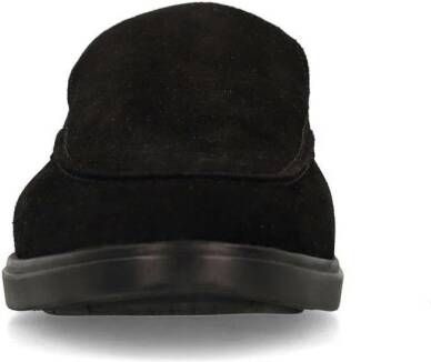 Manfield suède loafers zwart
