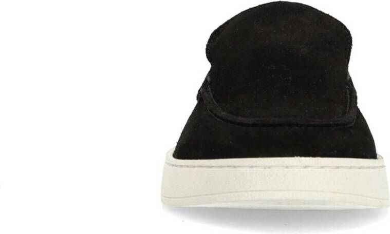 Manfield suède loafers zwart