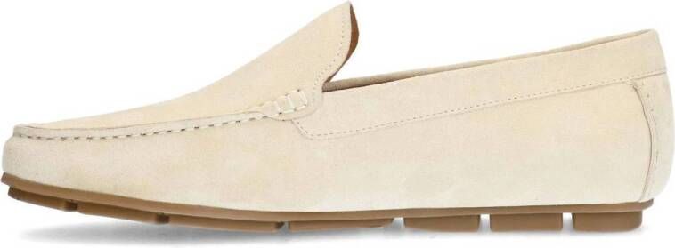 Manfield suède mocassins beige