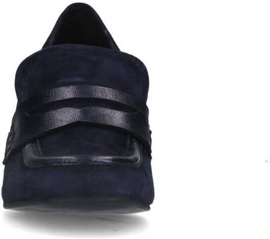 Manfield suède pumps donkerblauw