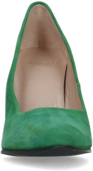 Manfield suède pumps groen