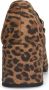 Manfield suède pumps met panterprint beige bruin - Thumbnail 4