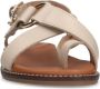Manfield Dames Off white leren sandalen - Thumbnail 2