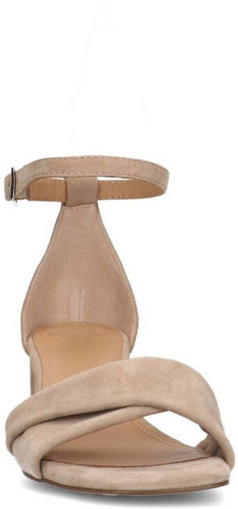 Manfield suède sandalettes beige