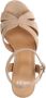 Manfield Dames Beige suède sandalen met hak - Thumbnail 3