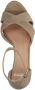 Manfield Dames Beige suède sandalen met hak - Thumbnail 4