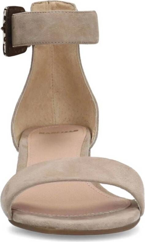Manfield suède sandalettes beige