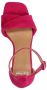 Manfield Dames Roze suède sandalen met hak - Thumbnail 2