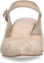 Manfield Dames Beige suède slingback hakken - Thumbnail 2