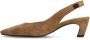 Manfield Dames Beige suède croco slingbacks - Thumbnail 4