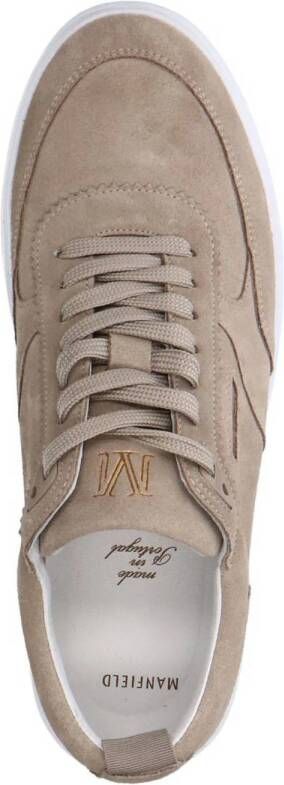 Manfield suède sneakers beige